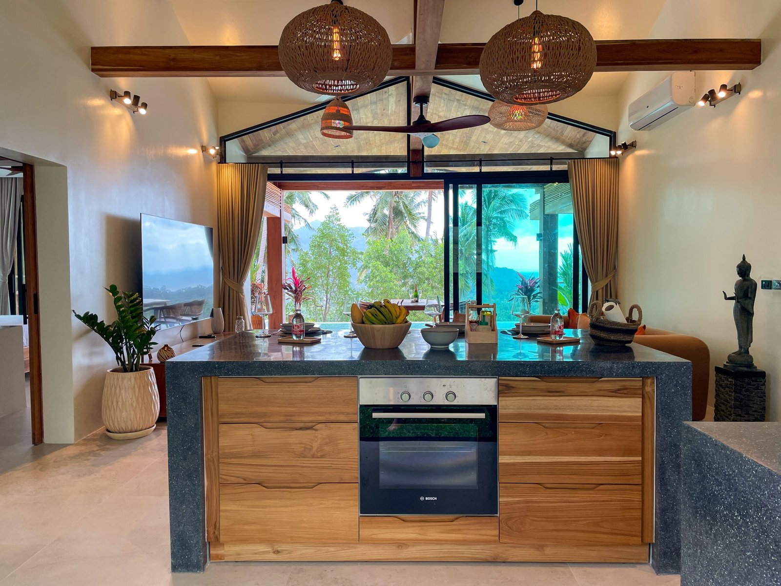 Villa Altura fully equipped kitchen tropical villa Thailand