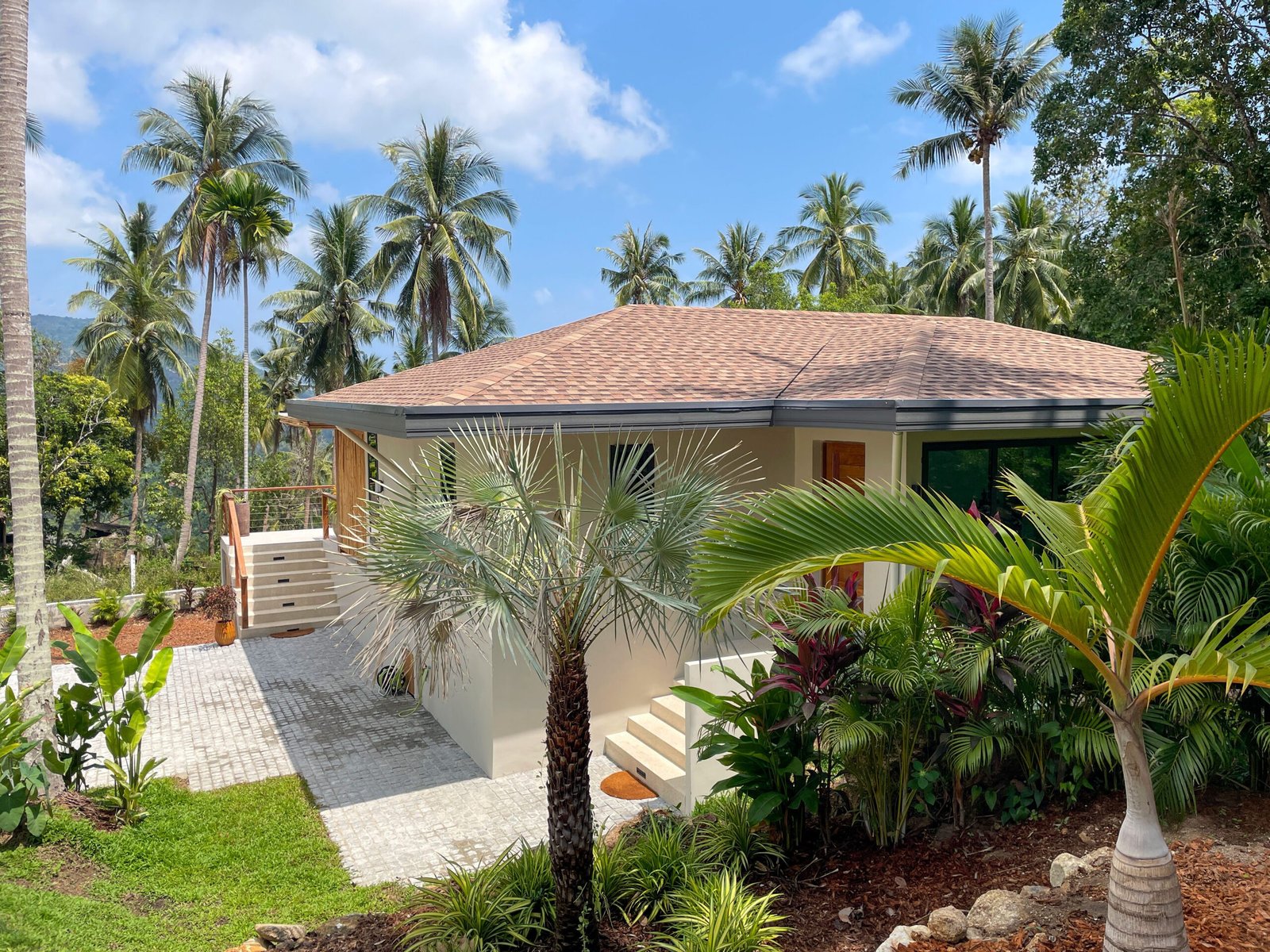 Villa Altura exterior garden view private villa Koh Phangan Thailand