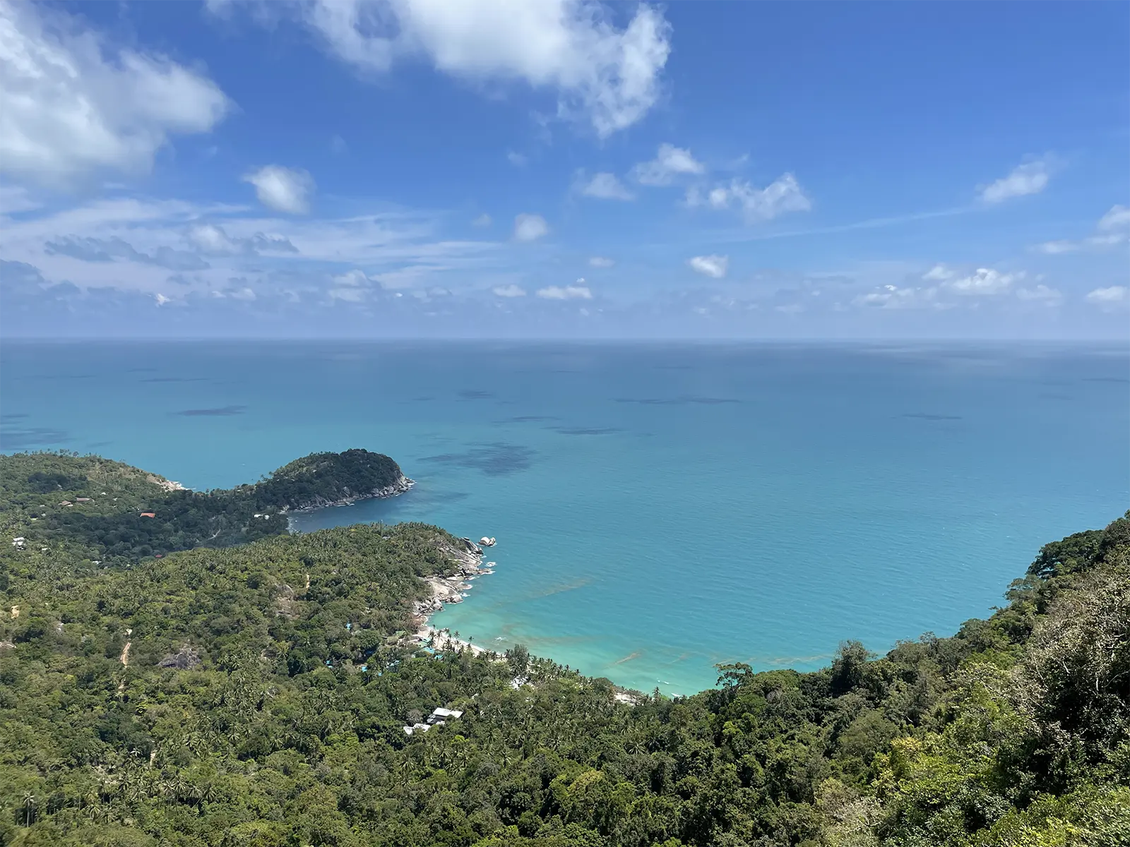 Trek viewpoint Haad Rin to Haad Yuan east coast Koh Phangan