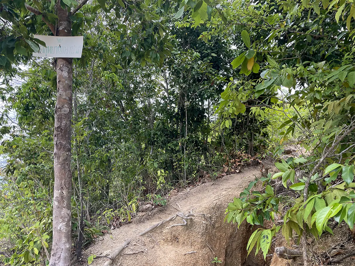 Sentier côtier point de vue Bottle Beach Koh Phangan
